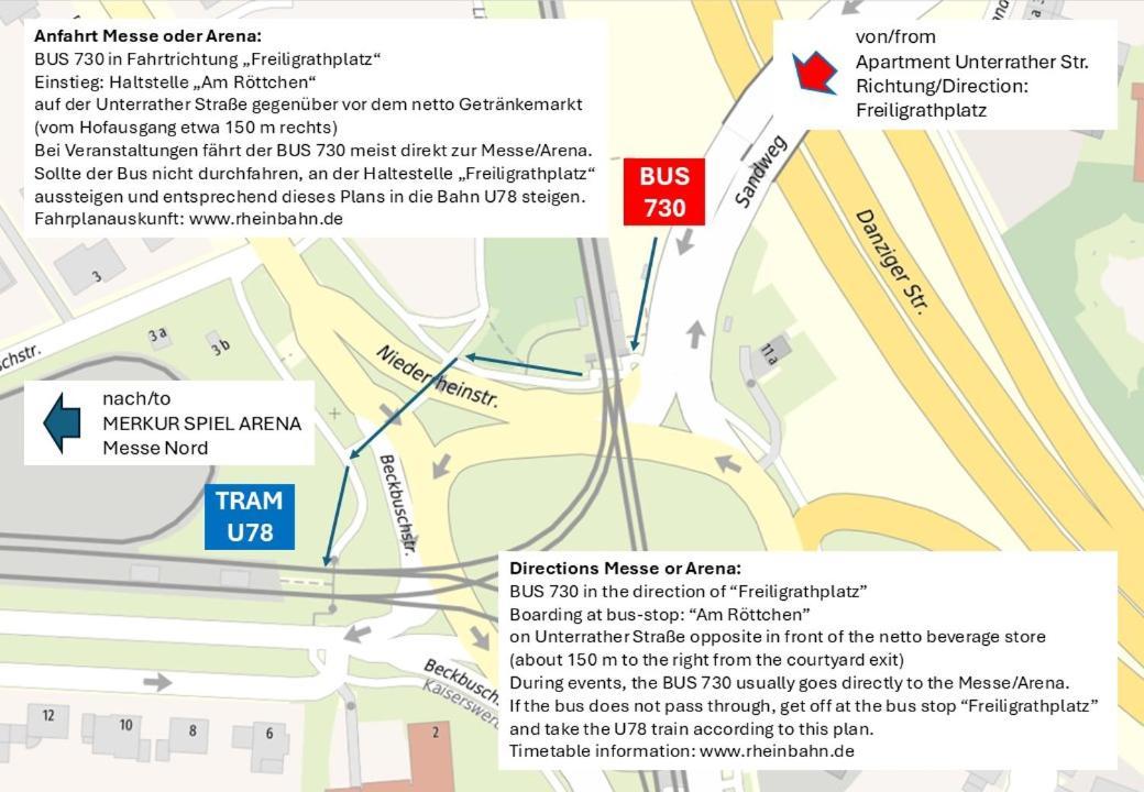 Nah Flughafen, Messe, Arena, Dome * Düsseldorf
